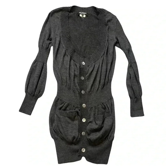 Junya Watanabe Comme des Garçons Wool Puff Sleeve Cardigan Small Japan RARE FIND - Picture 5 of 16